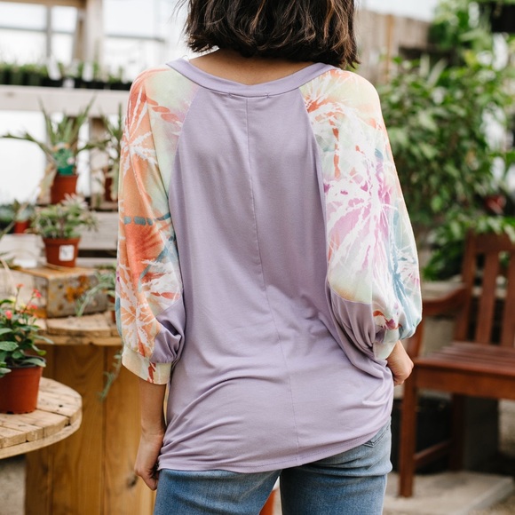 Burst of Color Rainbow Tie Dye Top - Picture 5 of 8